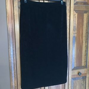 Chico’s black Traveler’s tulip hem skirt - size 3